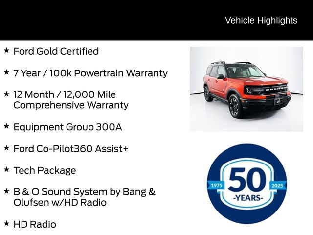 Certified 2023 Ford Bronco Sport Outer Banks w/ Tech Package AWD/4WD image 6