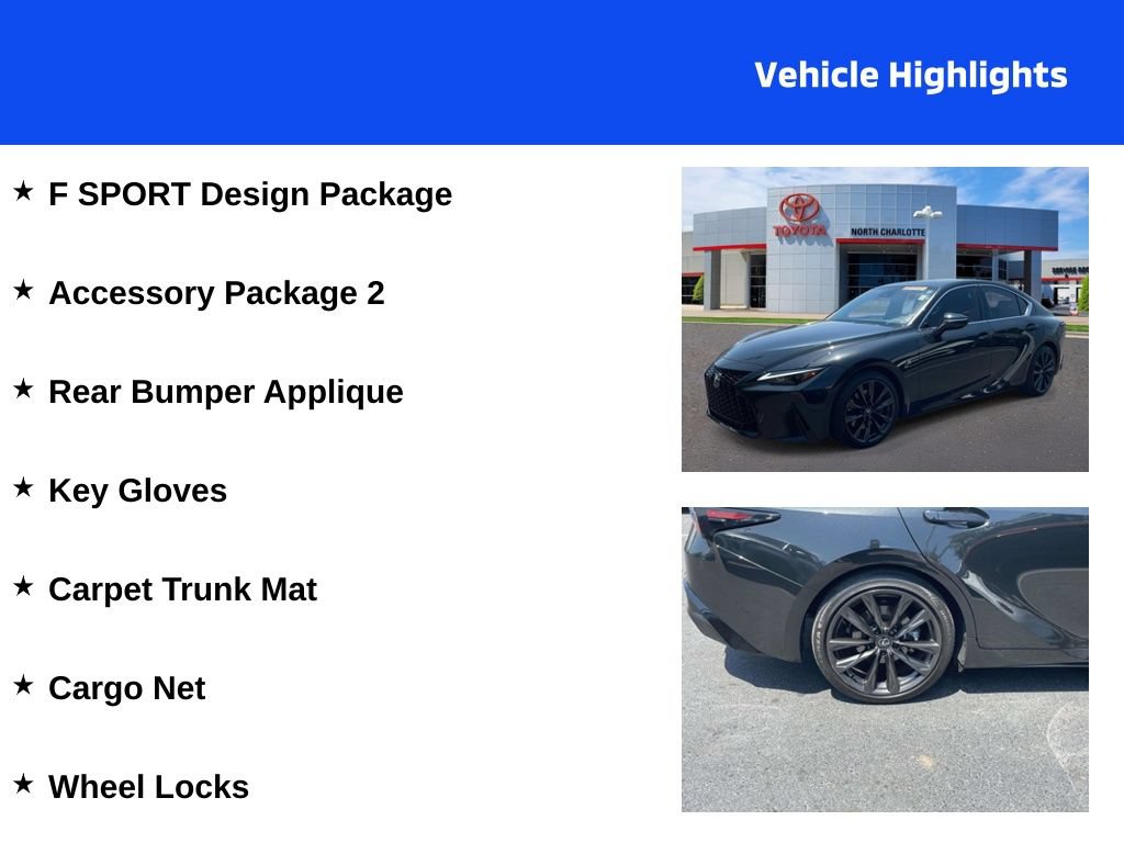 Used 2025 Lexus IS 350 F Sport w/ Accessory Package 2 RWD image 4