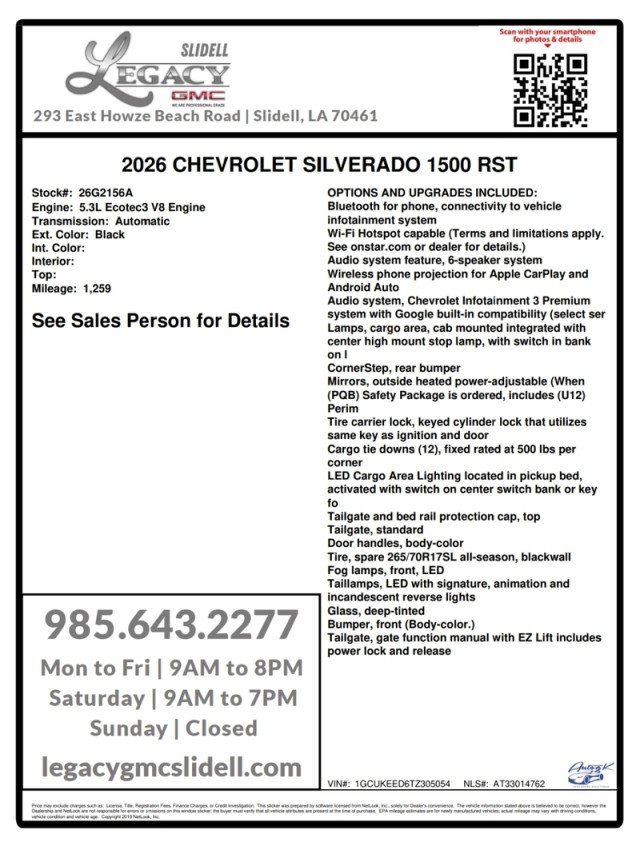 Used 2026 Chevrolet Silverado 1500 RST w/ All Star Edition Plus AWD/4WD image 26