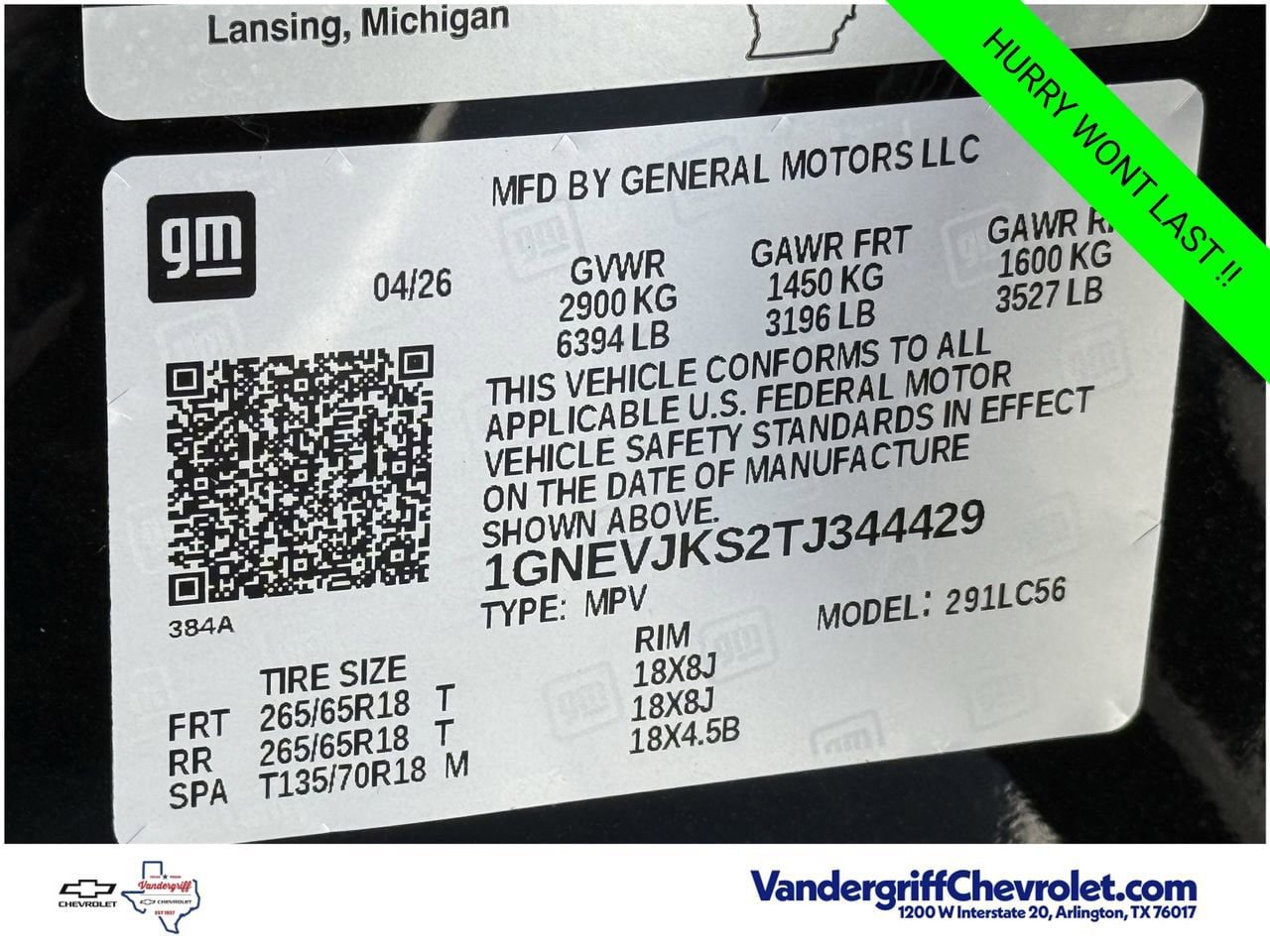 New 2026 Chevrolet Traverse Z71 w/ Enhanced Driving Package AWD/4WD image 22
