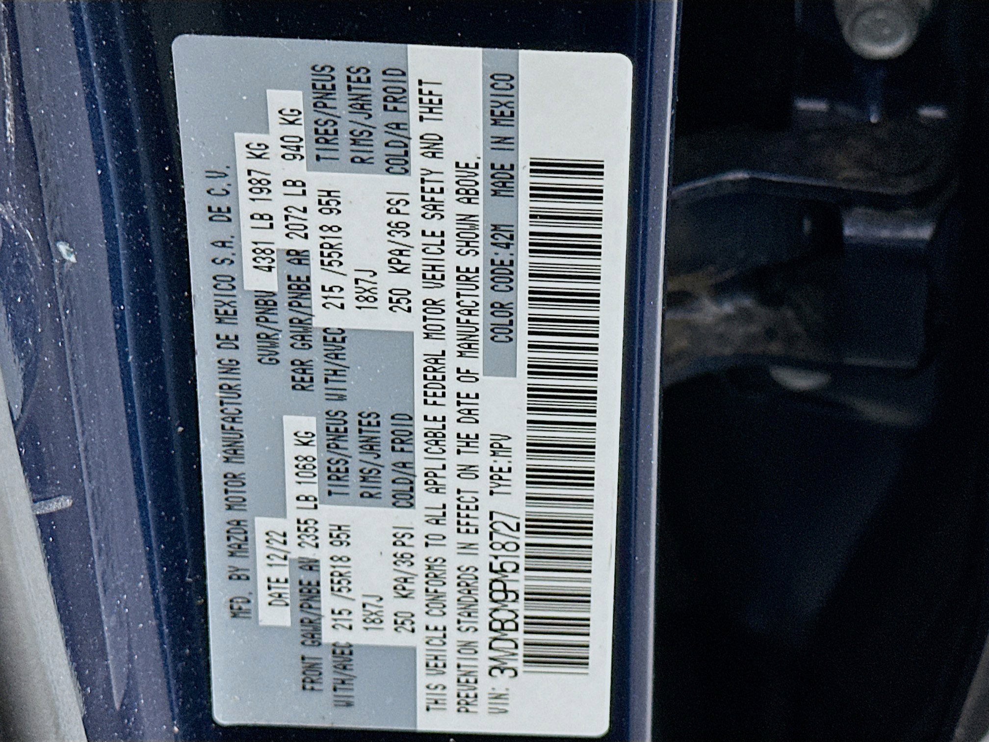 Used 2023 MAZDA CX-30 AWD 2.5 S w/ Preferred Package image 12