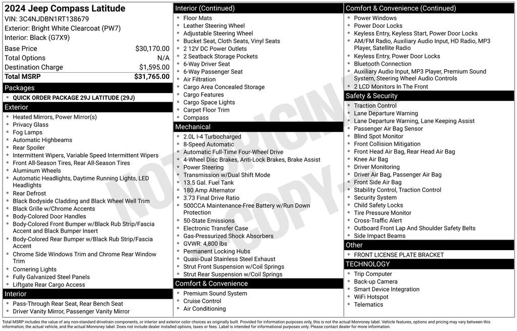 Used 2024 Jeep Compass Latitude image 12