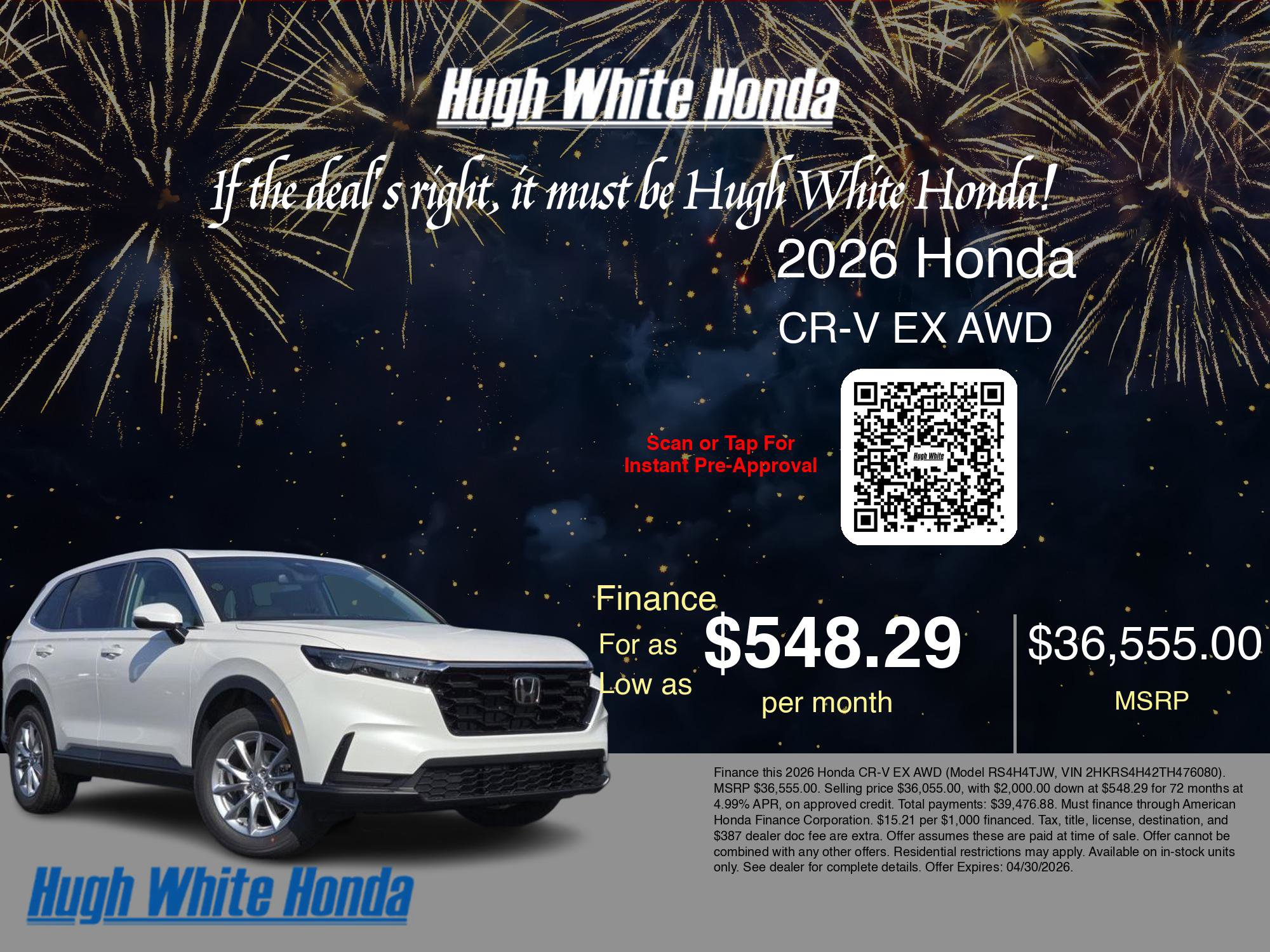 New 2026 Honda CR-V EX image 7