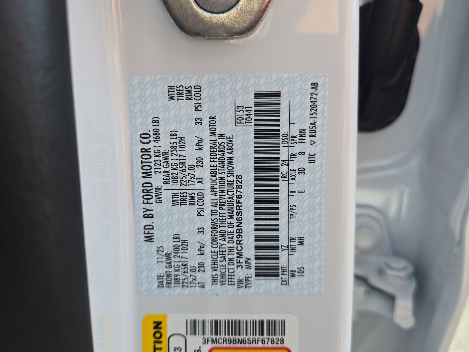 New 2025 Ford Bronco Sport Big Bend w/ Black Appearance Package image 27