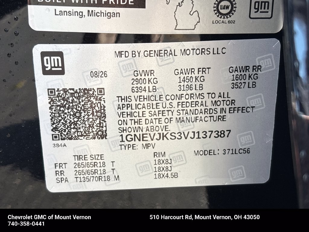 New 2027 Chevrolet Traverse Z71 w/ Driver Confidence Package AWD/4WD image 32