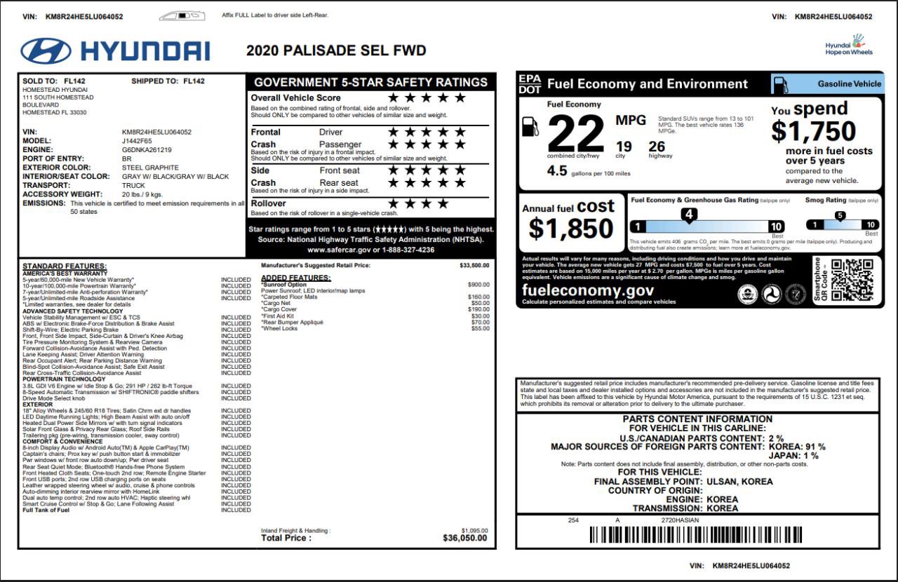 Used 2020 Hyundai Palisade SEL image 58