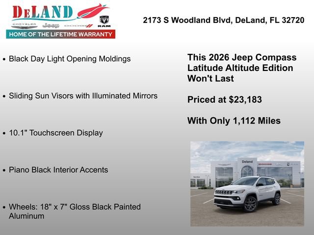New 2026 Jeep Compass Latitude AWD/4WD image 18