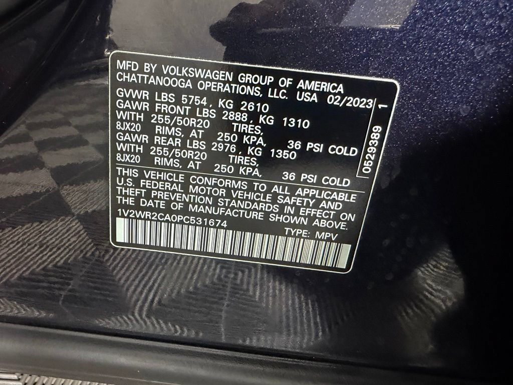 Used 2023 Volkswagen Atlas SE w/ Black Wheel Package FWD image 39