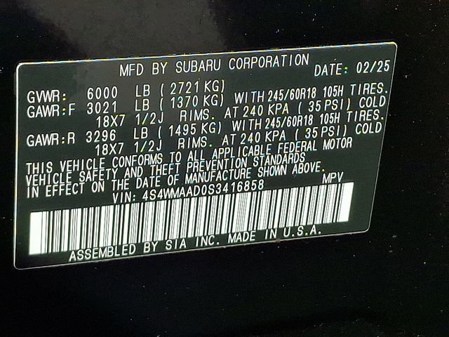 Certified 2025 Subaru Ascent Premium AWD/4WD image 27
