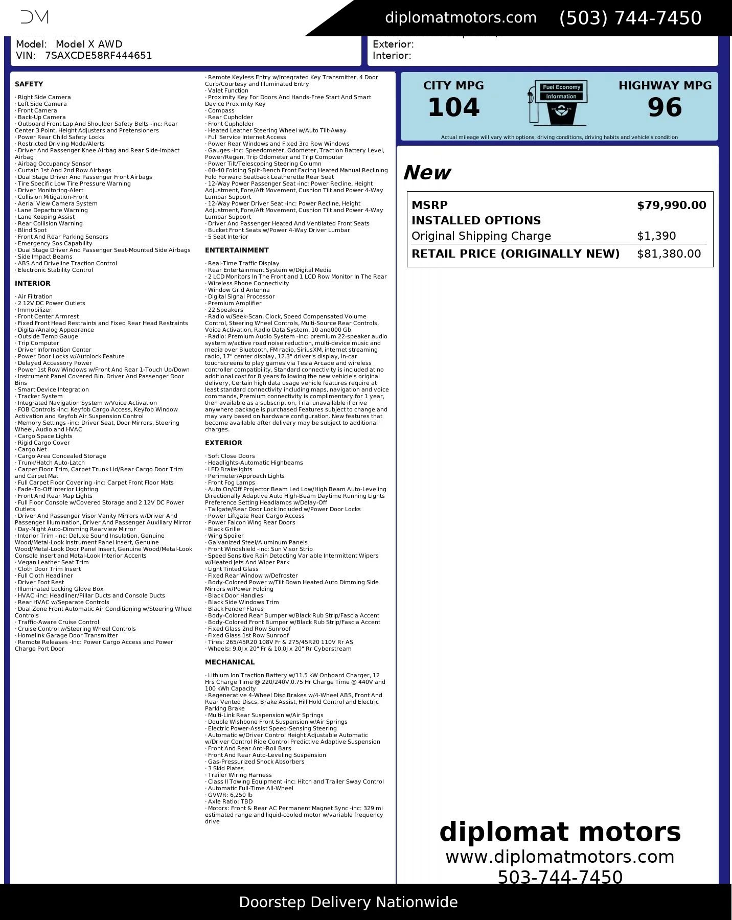 Used 2024 Tesla Model X image 3