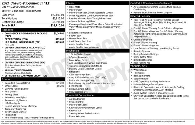 Used 2021 Chevrolet Equinox LT FWD image 2