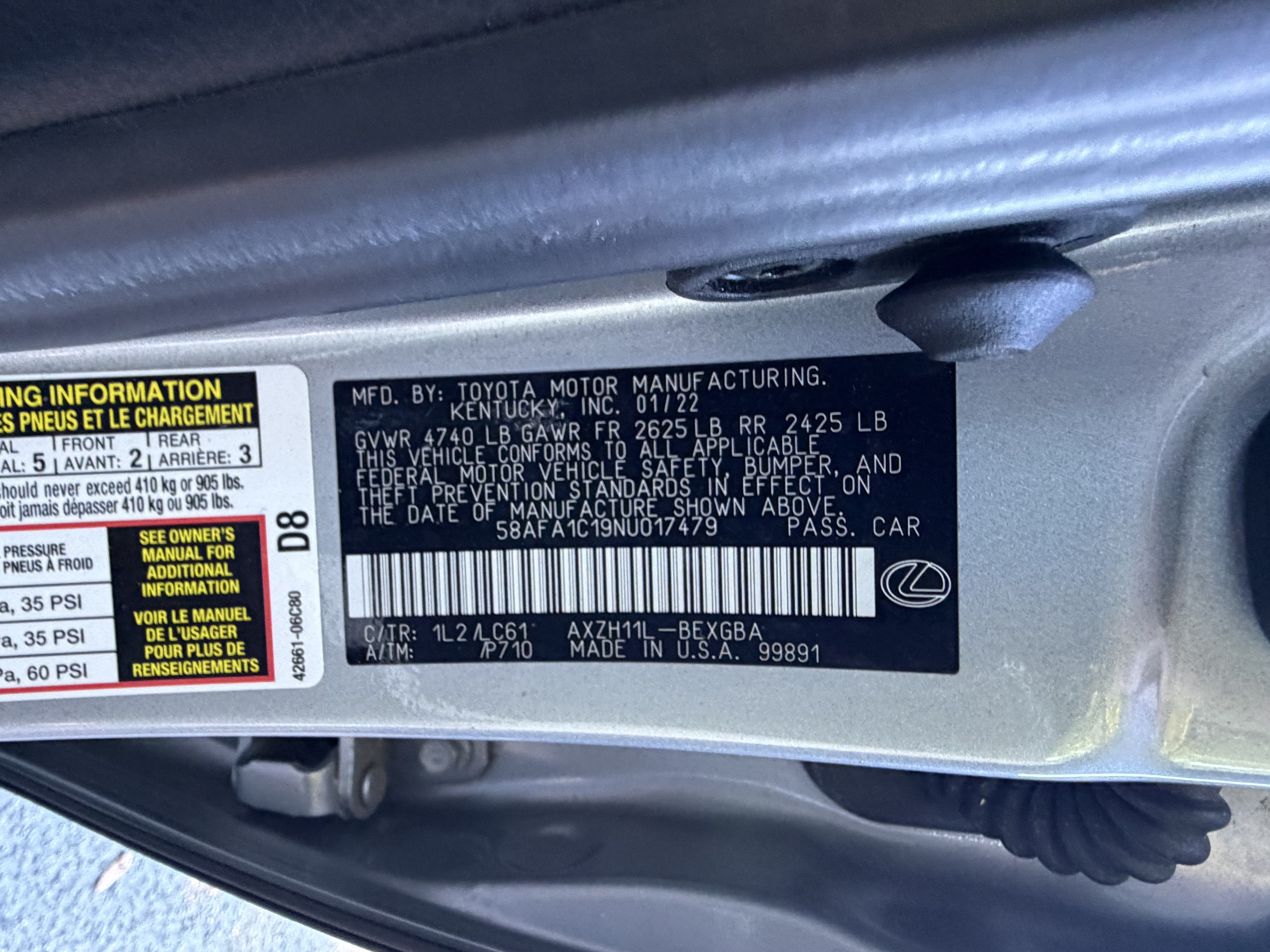 Used 2022 Lexus ES 300h Ultra Luxury FWD image 49