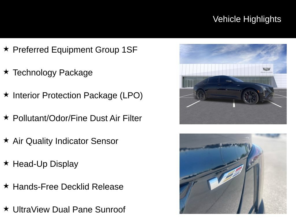 Certified 2025 Cadillac CT5 V w/ Technology Package AWD/4WD image 10
