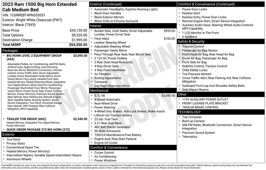 Used 2023 RAM 1500 Big Horn RWD image 6
