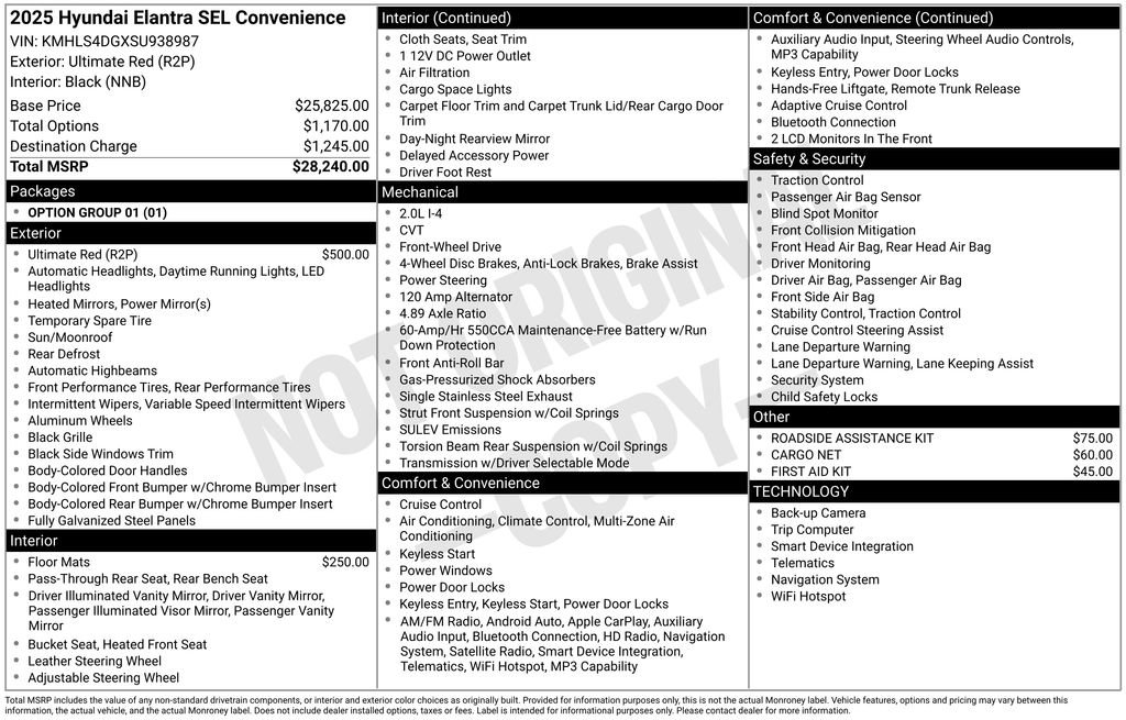 Certified 2025 Hyundai Elantra SEL FWD image 29