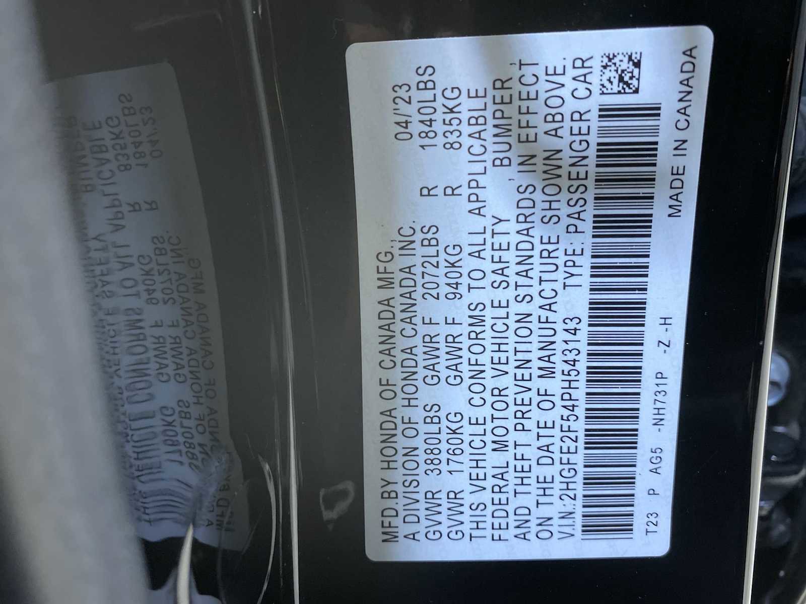 Used 2023 Honda Civic Sport image 21