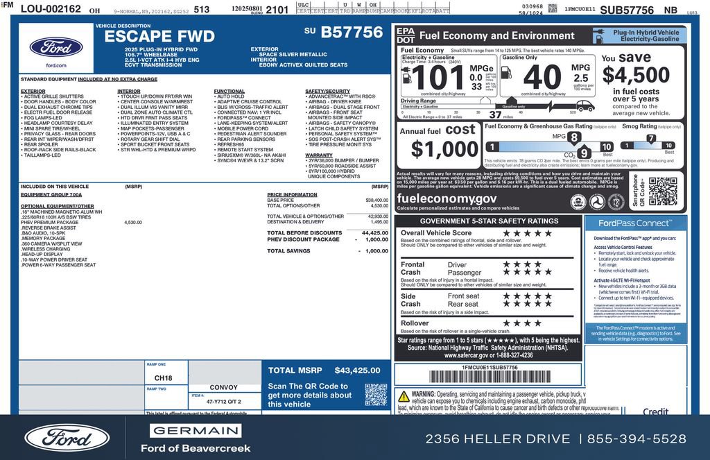 New 2025 Ford Escape SE w/ PHEV Premium Package image 28