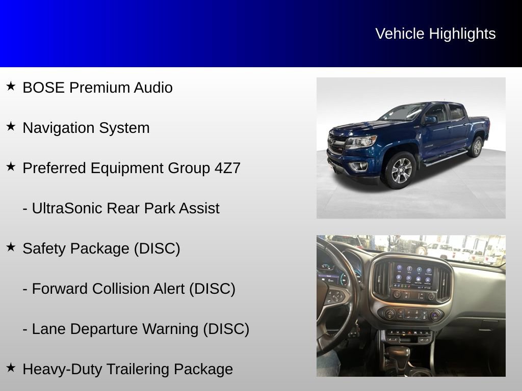 Used 2020 Chevrolet Colorado Z71 w/ Safety Package AWD/4WD image 8