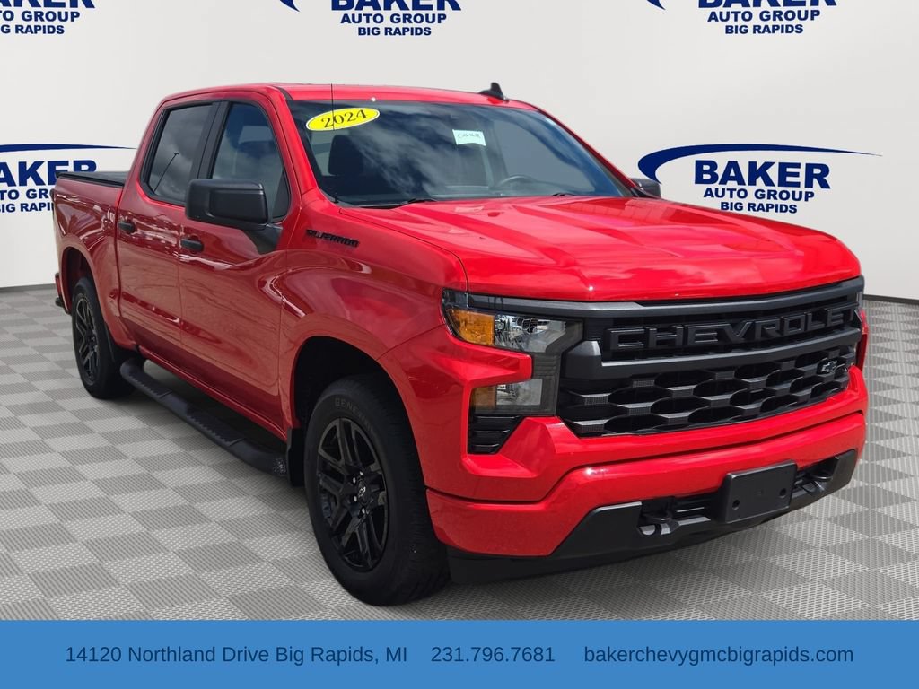 Used 2024 Chevrolet Silverado 1500 Custom w/ LPO, Dark Essentials Package RWD image 1