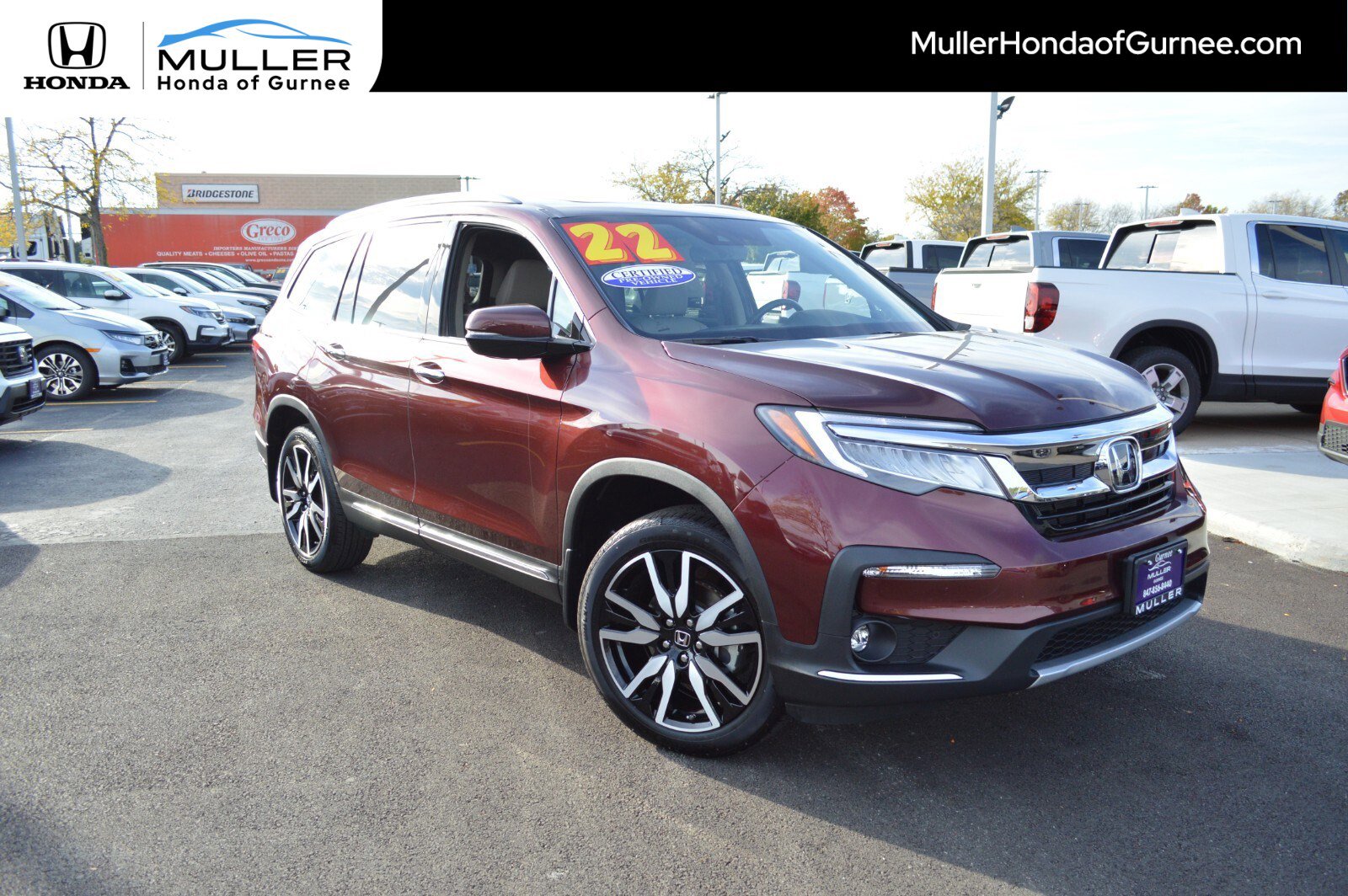 Certified 2022 Honda Pilot Touring