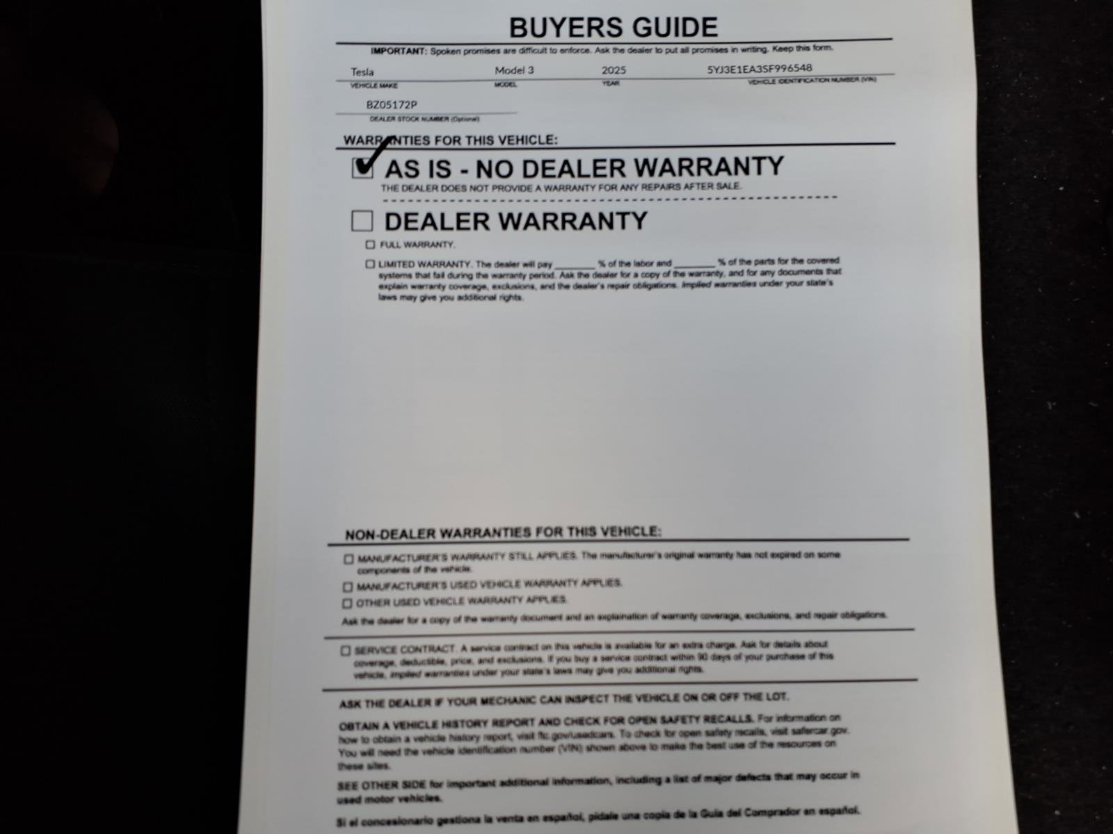 Used 2025 Tesla Model 3 RWD image 39