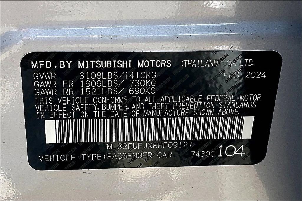 New 2024 Mitsubishi Mirage G4 LE FWD image 12