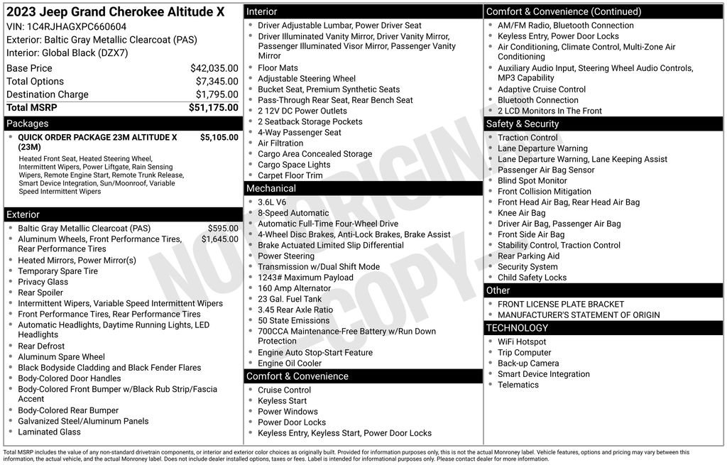 Used 2023 Jeep Grand Cherokee Altitude image 5