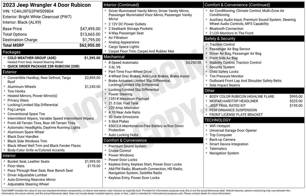 Used 2023 Jeep Wrangler Unlimited Rubicon w/ Cold Weather Group AWD/4WD image 30