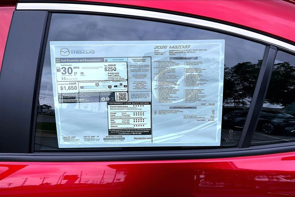 New 2026 MAZDA MAZDA3 s Sport FWD image 13