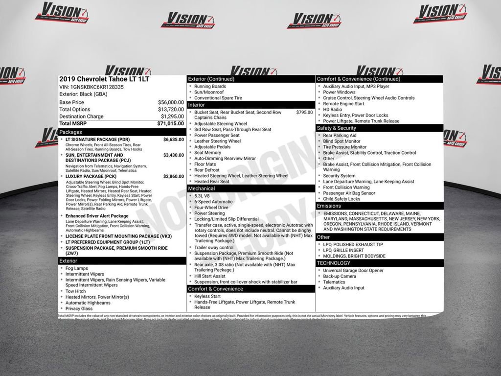 Used 2019 Chevrolet Tahoe LT w/ LT Signature Package image 42