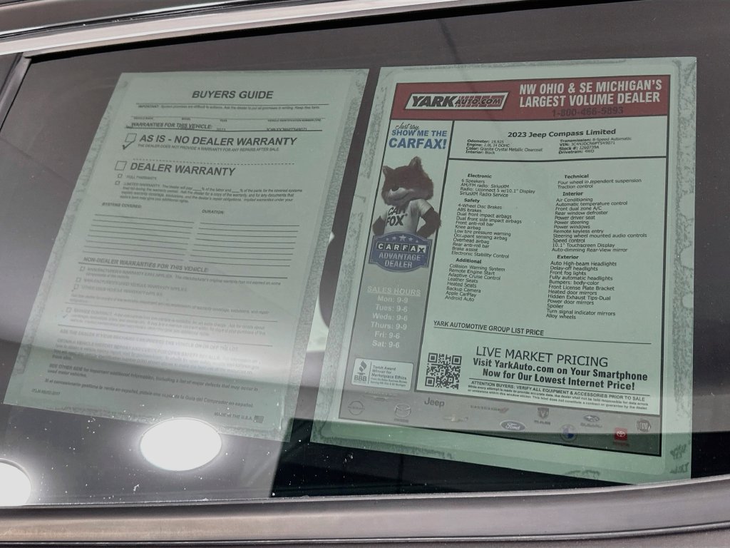 Certified 2023 Jeep Compass Limited AWD/4WD image 15