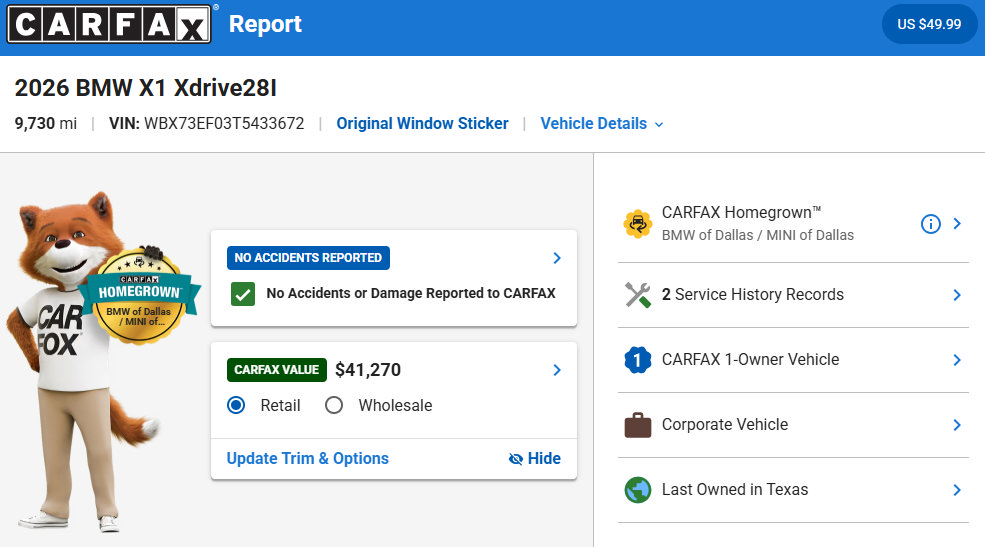 Used 2026 BMW X1 xDrive28i w/ Technology Package AWD/4WD image 36