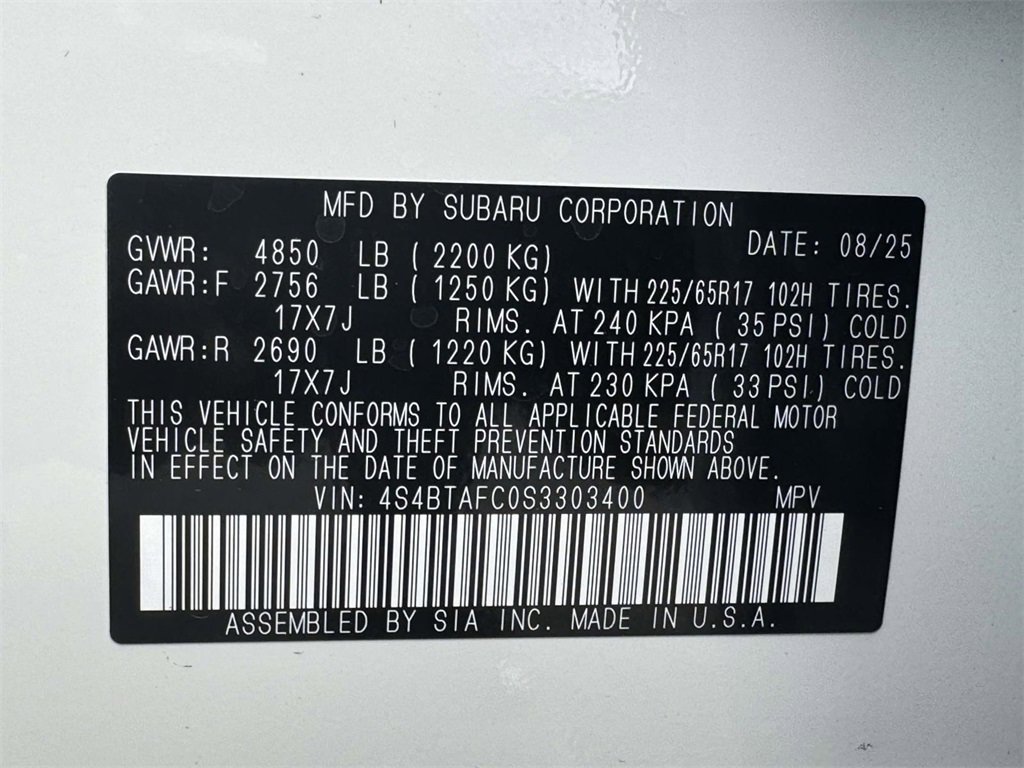 New 2025 Subaru Outback Premium image 13