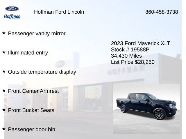 Used 2023 Ford Maverick XLT w/ Equipment Group 300A Standard AWD/4WD image 30