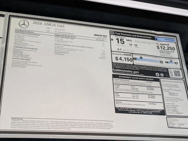 New 2026 Mercedes-Benz G 63 AMG 4MATIC image 18