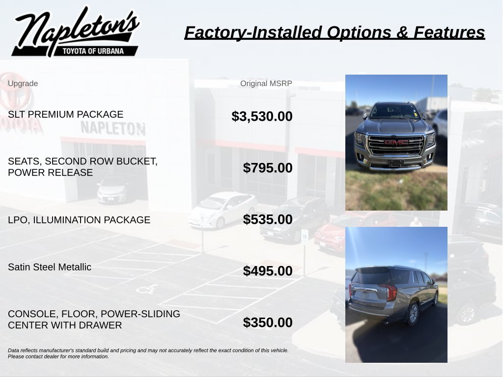 Used 2021 GMC Yukon SLT w/ SLT Premium Package AWD/4WD image 4