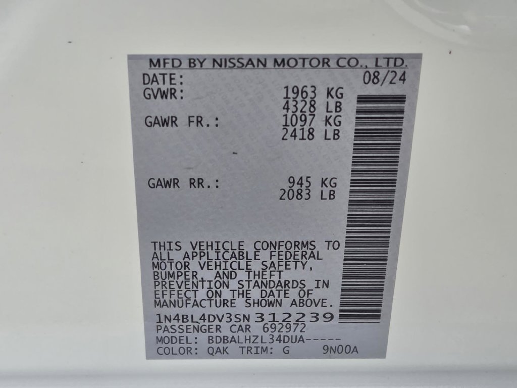 Used 2025 Nissan Altima 2.5 SV FWD image 42
