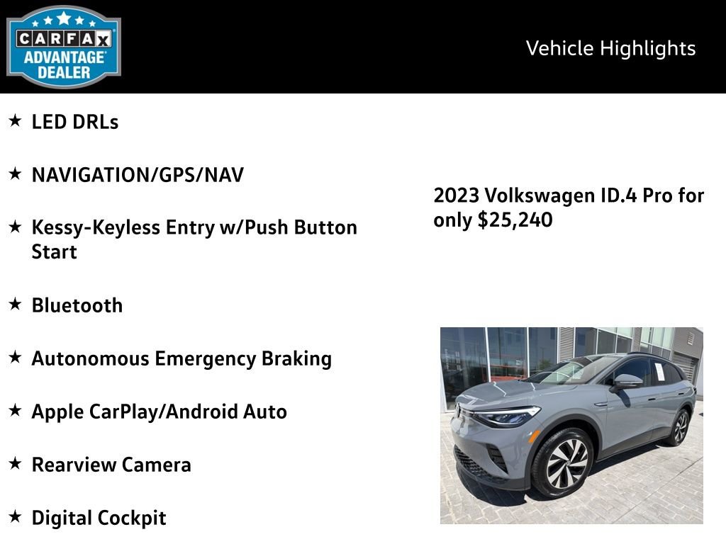 Certified 2023 Volkswagen ID.4 Pro AWD/4WD image 4