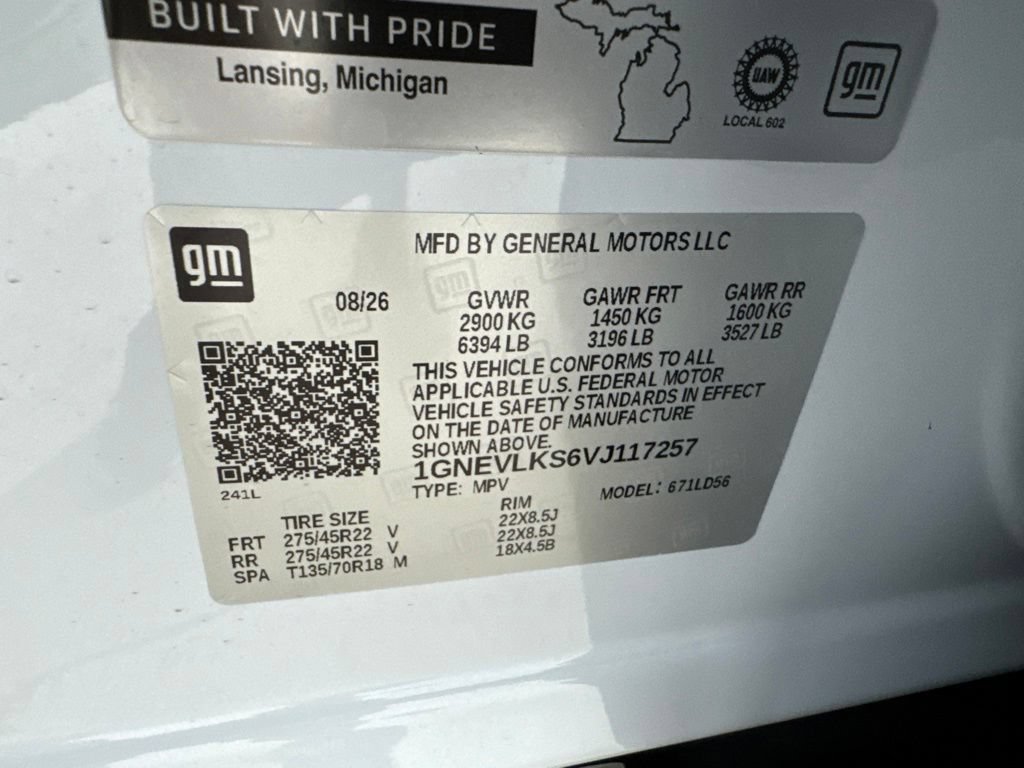 New 2027 Chevrolet Traverse RS AWD/4WD image 34