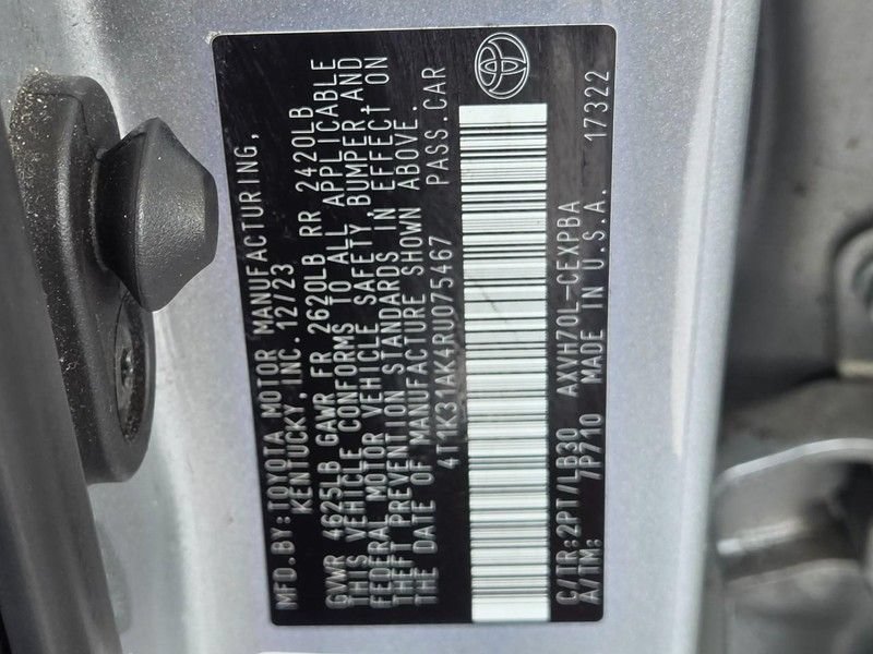Used 2024 Toyota Camry XSE w/ Cold Weather Package FWD image 20