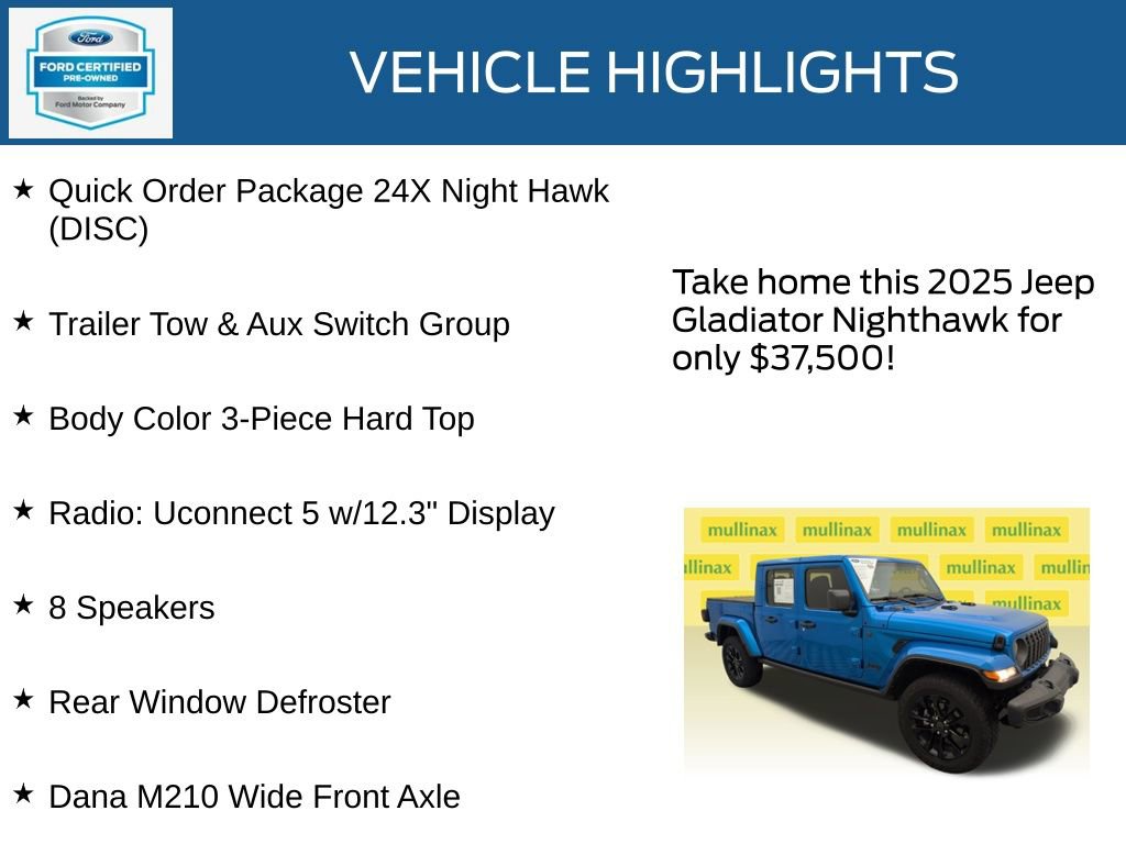 Used 2025 Jeep Gladiator Sport AWD/4WD image 23