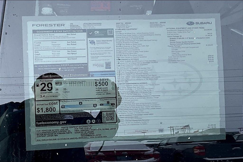 New 2025 Subaru Forester Limited w/ Popular Package #1 image 15