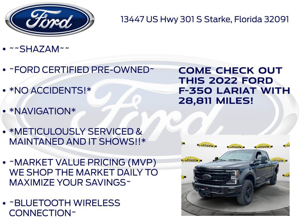 Certified 2022 Ford F350 Lariat w/ Tremor Off-Road Package AWD/4WD image 6