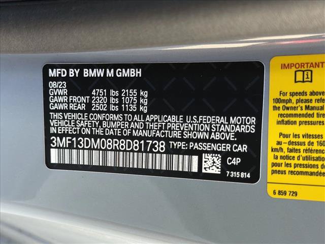 Used 2024 BMW M2 w/ Lighting Package RWD image 26