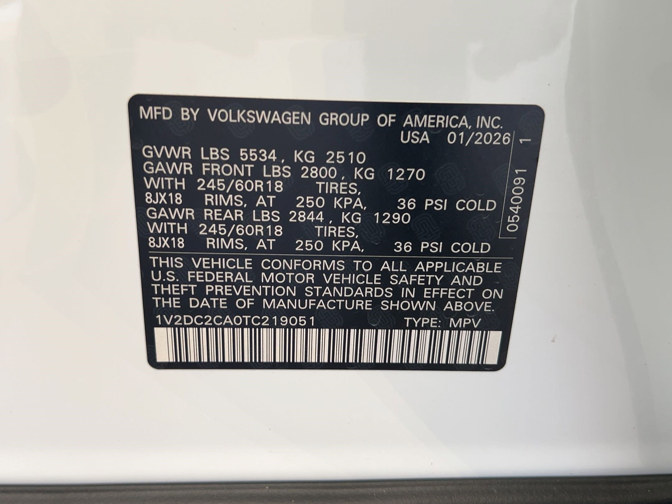 New 2026 Volkswagen Atlas Cross Sport SE image 18