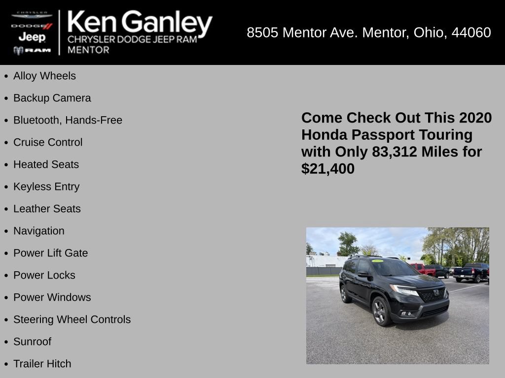Used 2020 Honda Passport Touring image 5