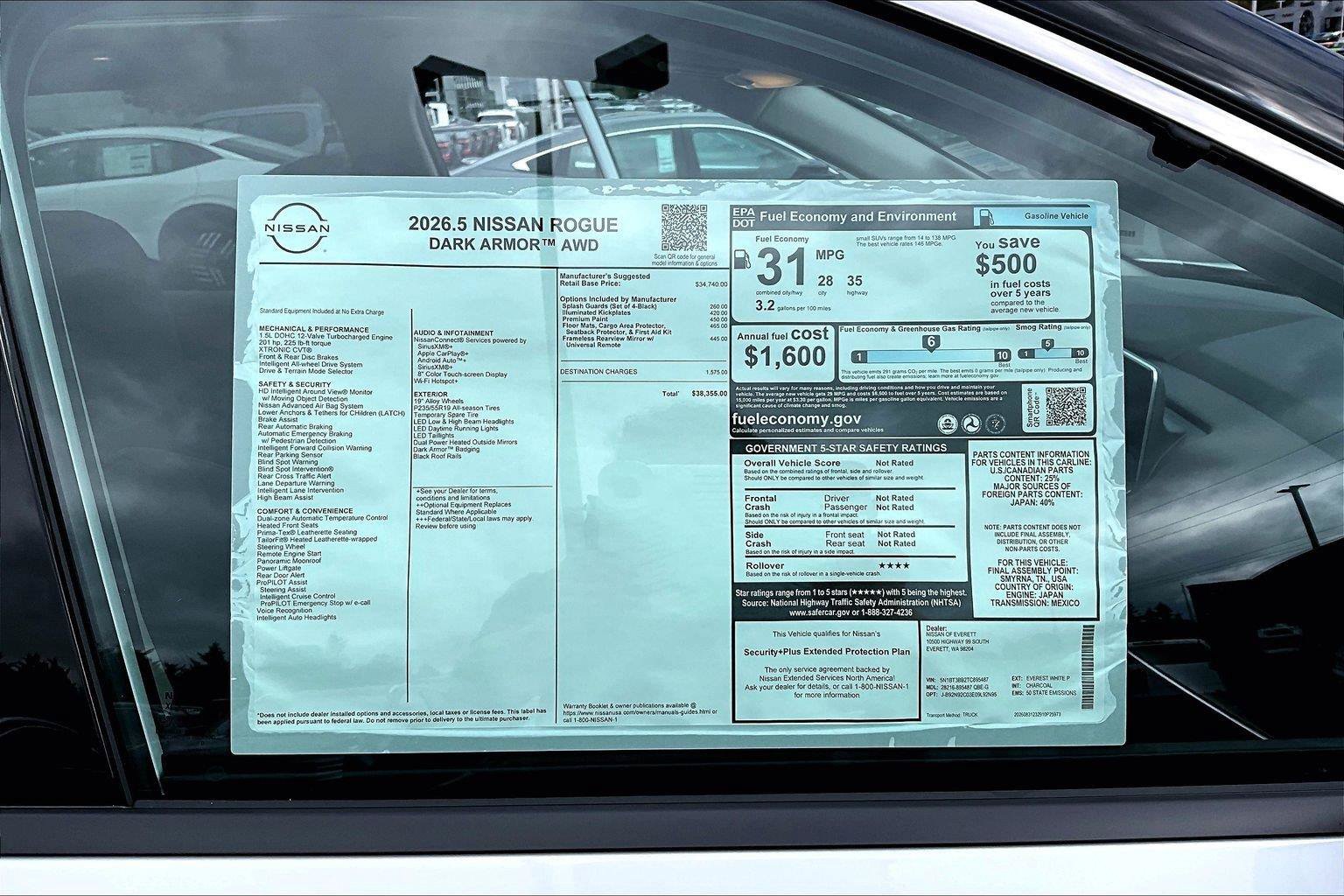 New 2026 Nissan Rogue Dark Armor AWD/4WD image 14