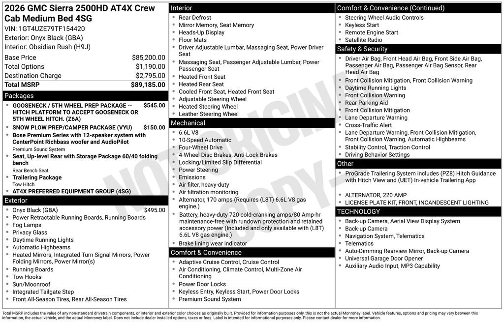 Certified 2026 GMC Sierra 2500 AT4X AWD/4WD image 36