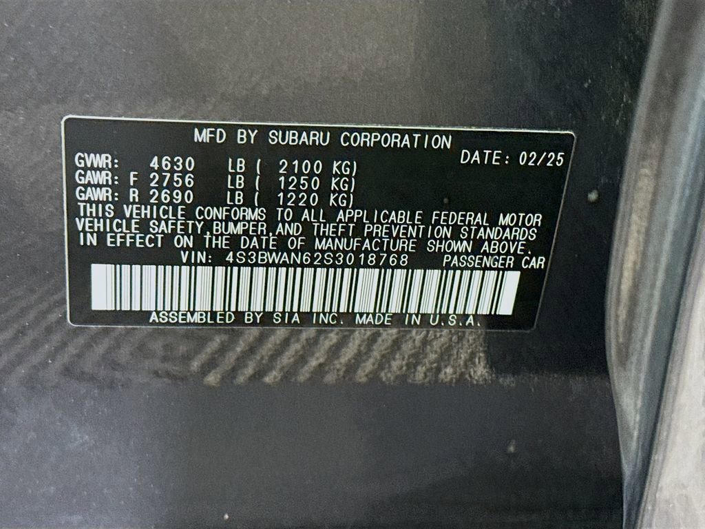 Certified 2025 Subaru Legacy Limited AWD/4WD image 34