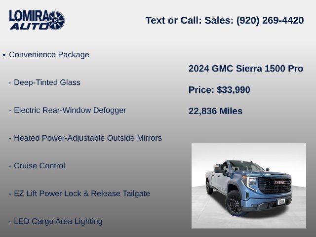 Used 2024 GMC Sierra 1500 Pro w/ Graphite Edition AWD/4WD image 8